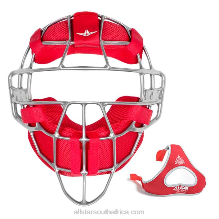 All Star S7 AXIS MAGNESIUM FACE MASK W/ LUC PADS T4LT407 Scarlet