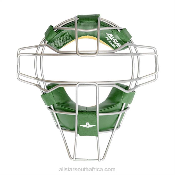 All Star TITANIUM TRADITIONAL FACE MASK W/ LMX PADS T4LT394 Dark Green
