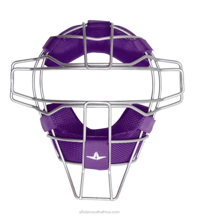 All Star TITANIUM TRADITIONAL FACE MASK W/ LUC PADS T4LT403 Purple
