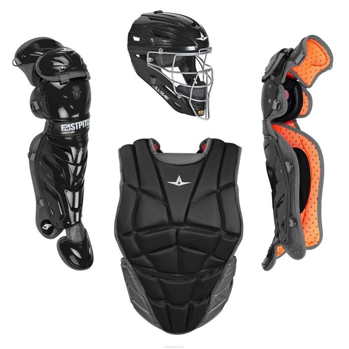 All Star AFx FASTPITCH CATCHING KIT - CLASSIC COLORS T4LT536 Black
