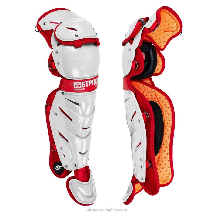 All Star AFX LEG GUARDS WHITE TWO-TONE T4LT595 White/Scarlet