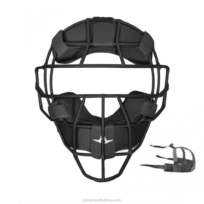 All Star S7 UMPIRE TRADITIONAL MASK, MATTE BLACK FINISH, LUC PADS T4LT607